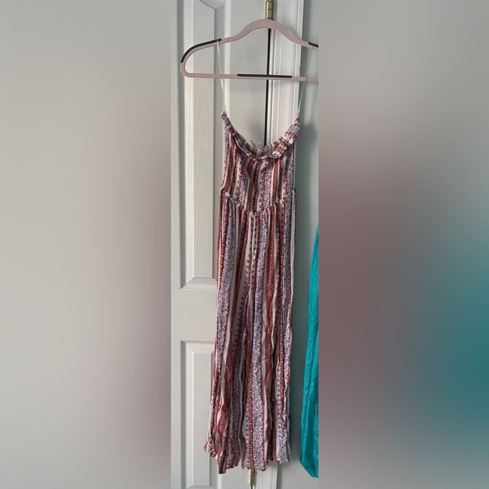 Strapless colorful jumpsuit